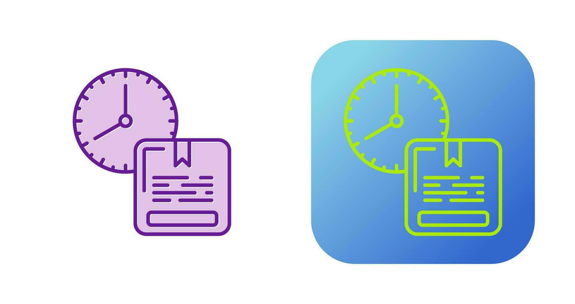 On Time Delivery Vector Icon