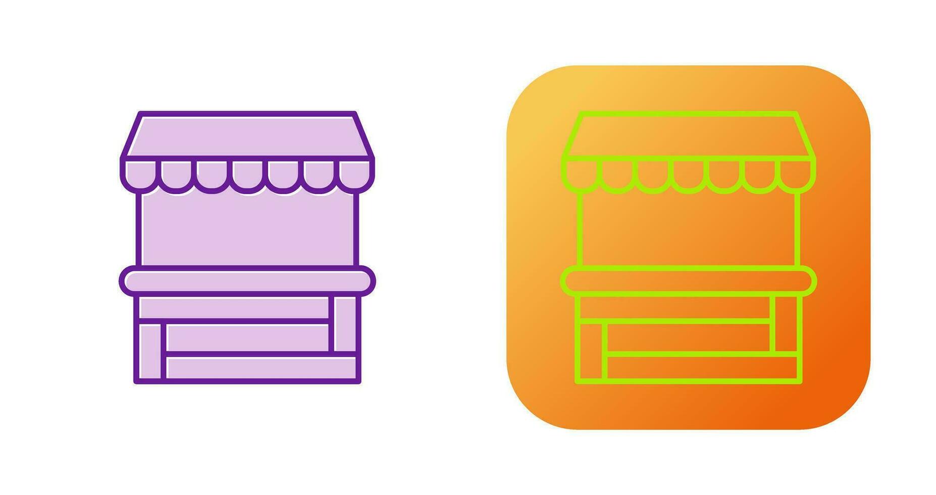 Food Stand Vector Icon