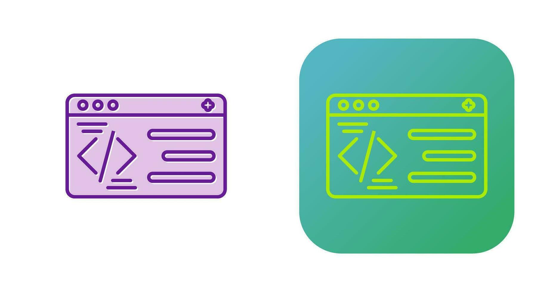 icono de vector de programación