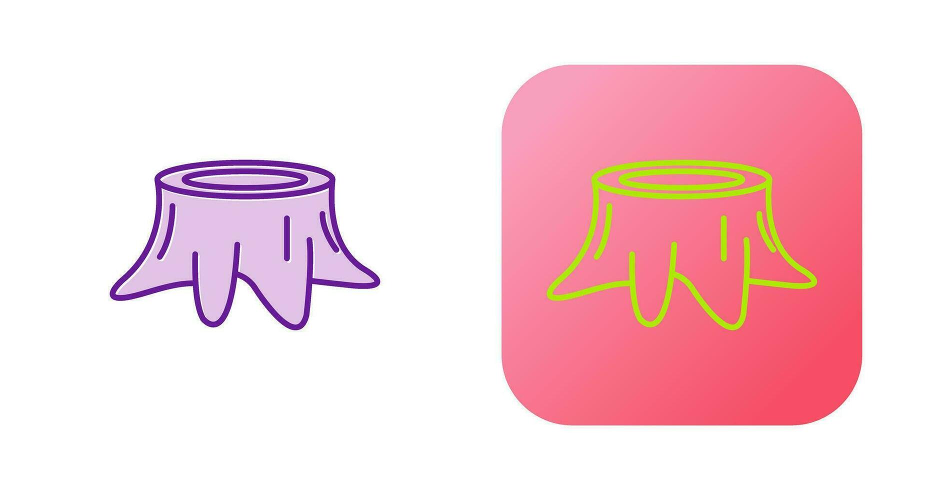 Stump Vector Icon