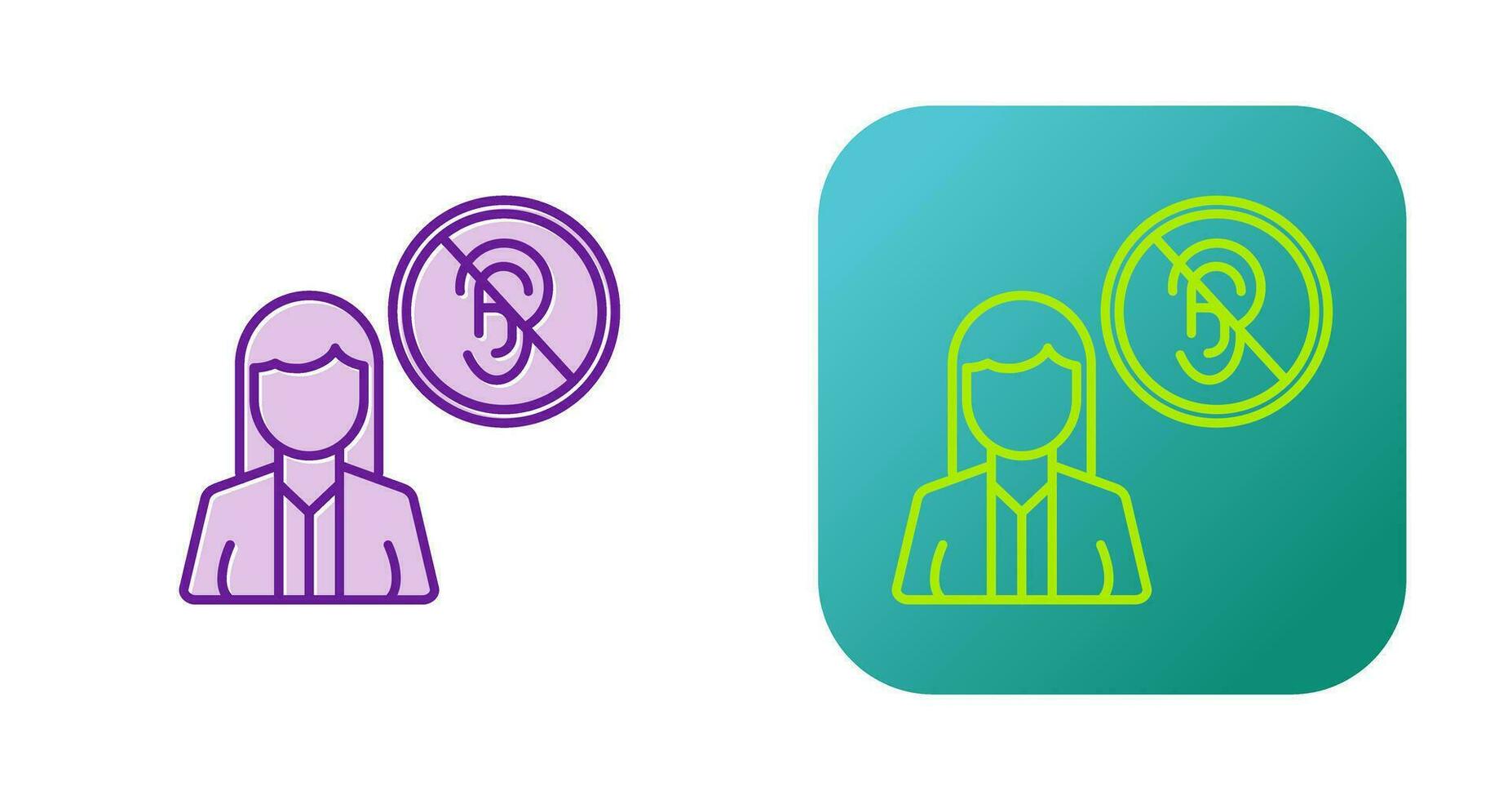 Deaf Vector Icon