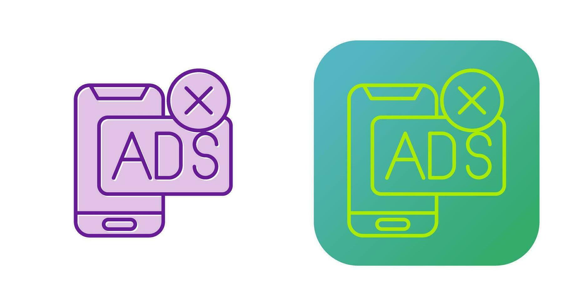 AD Block Vector Icon