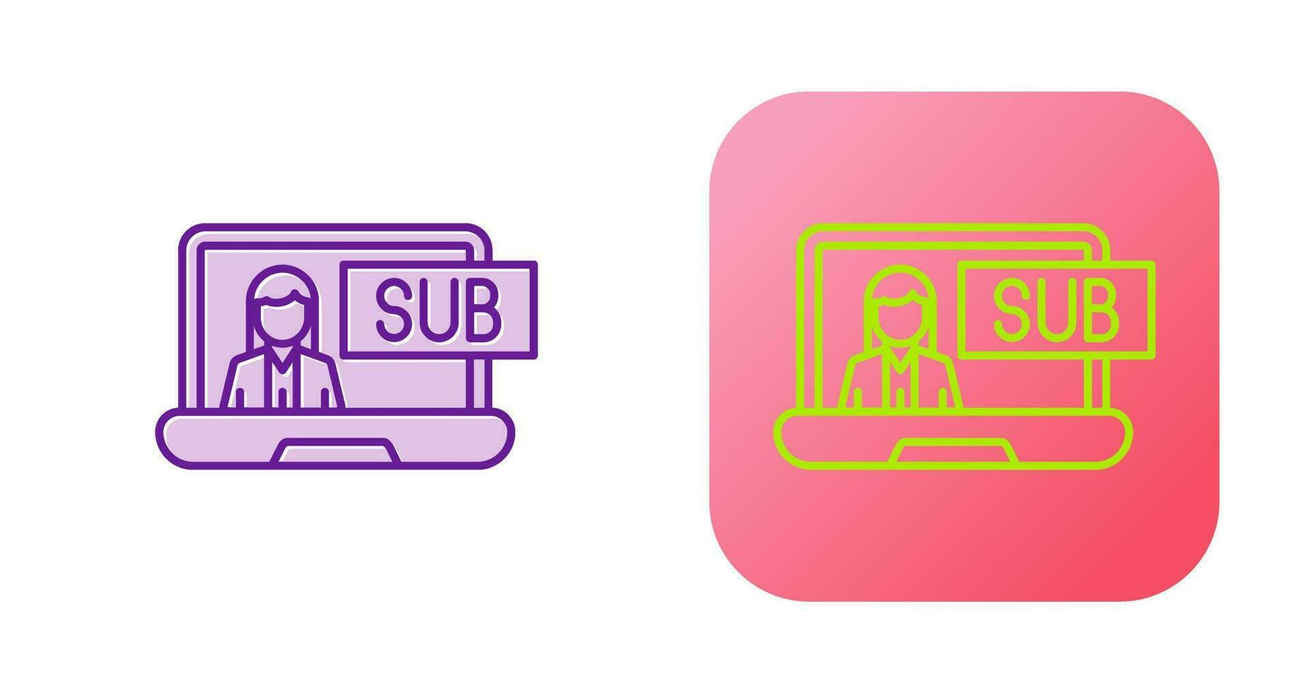 Subscriber Model Vector Icon