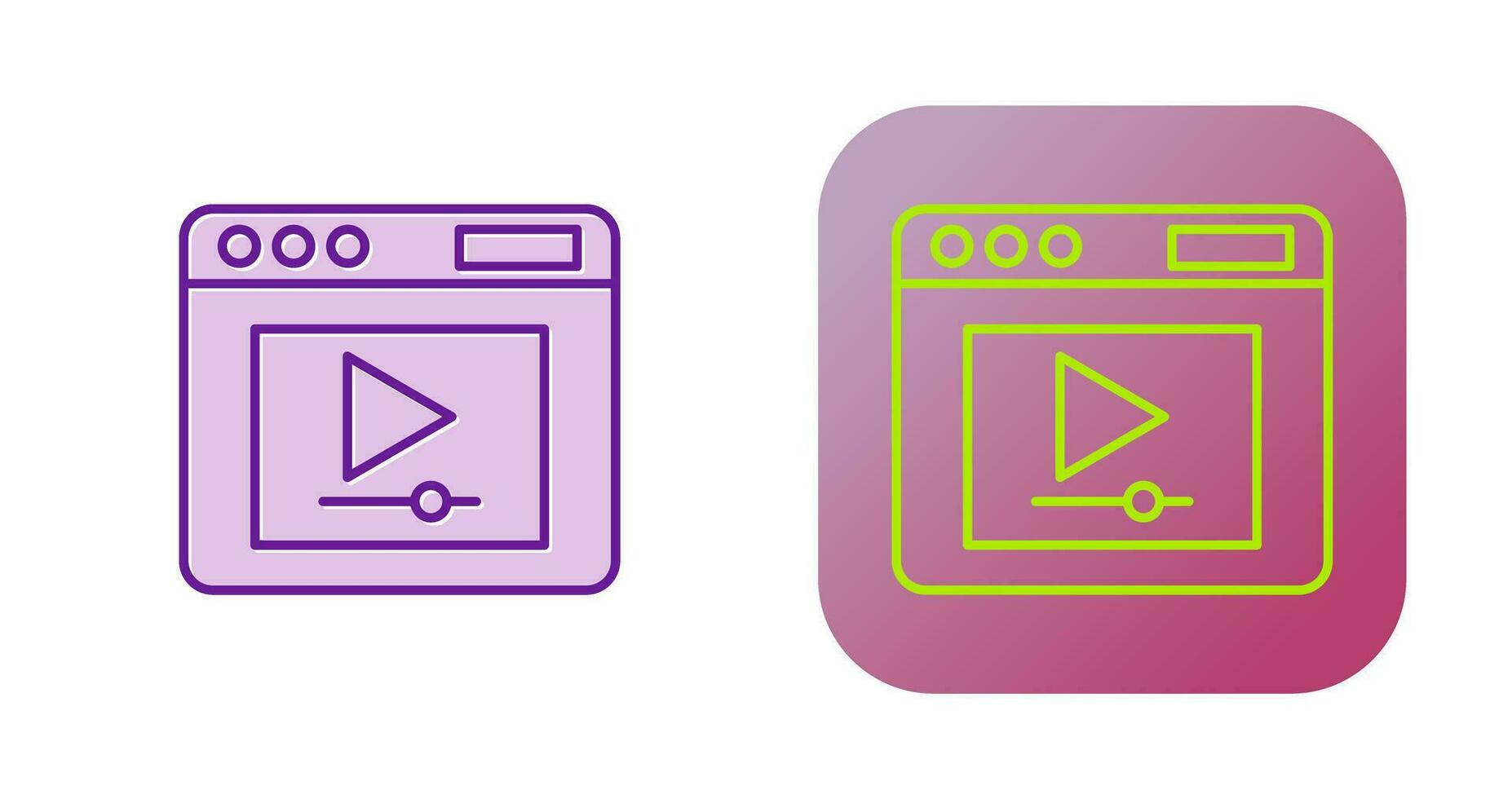 Video Player Vector Icon