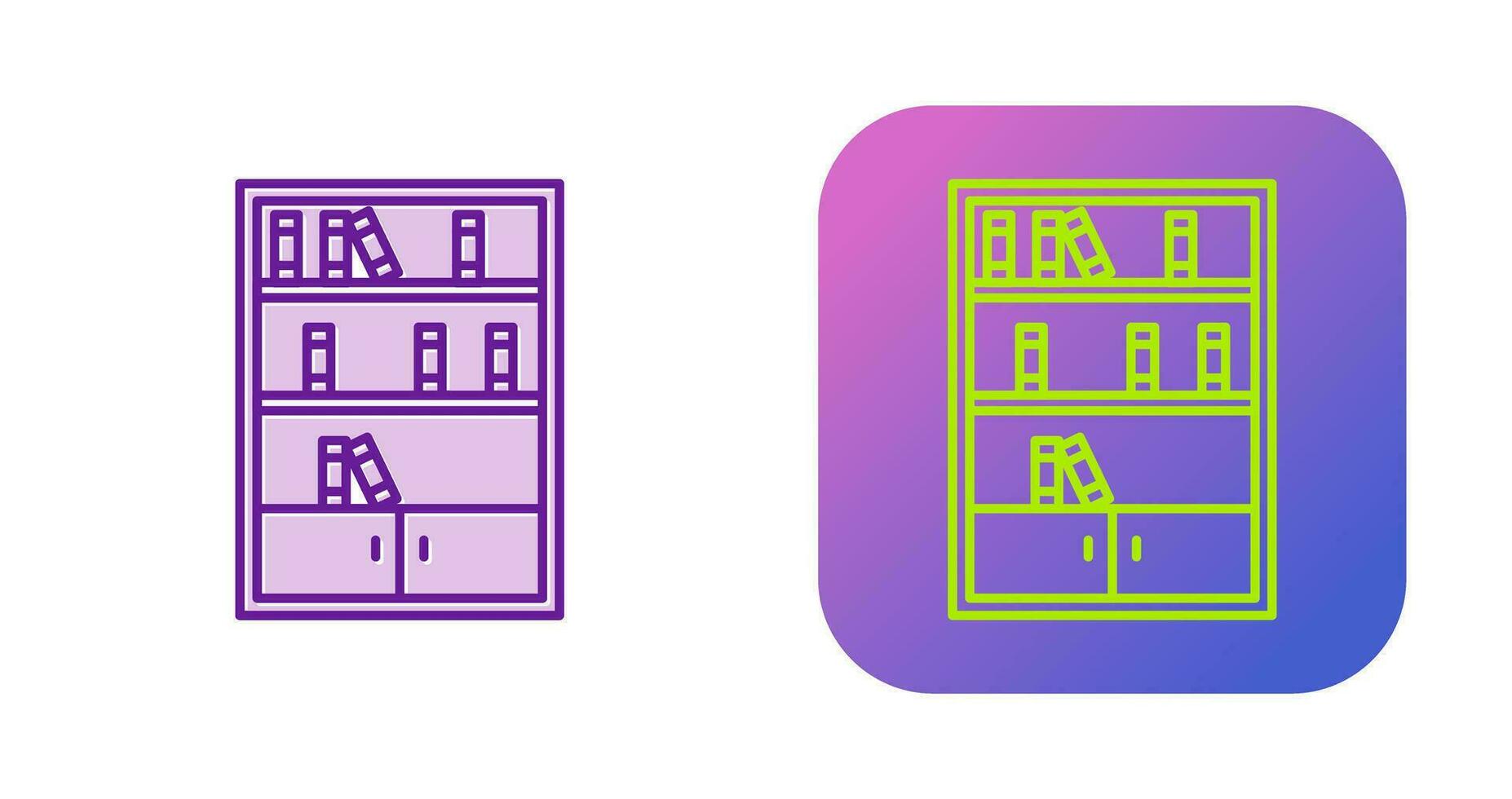 Books Shelf Vector Icon