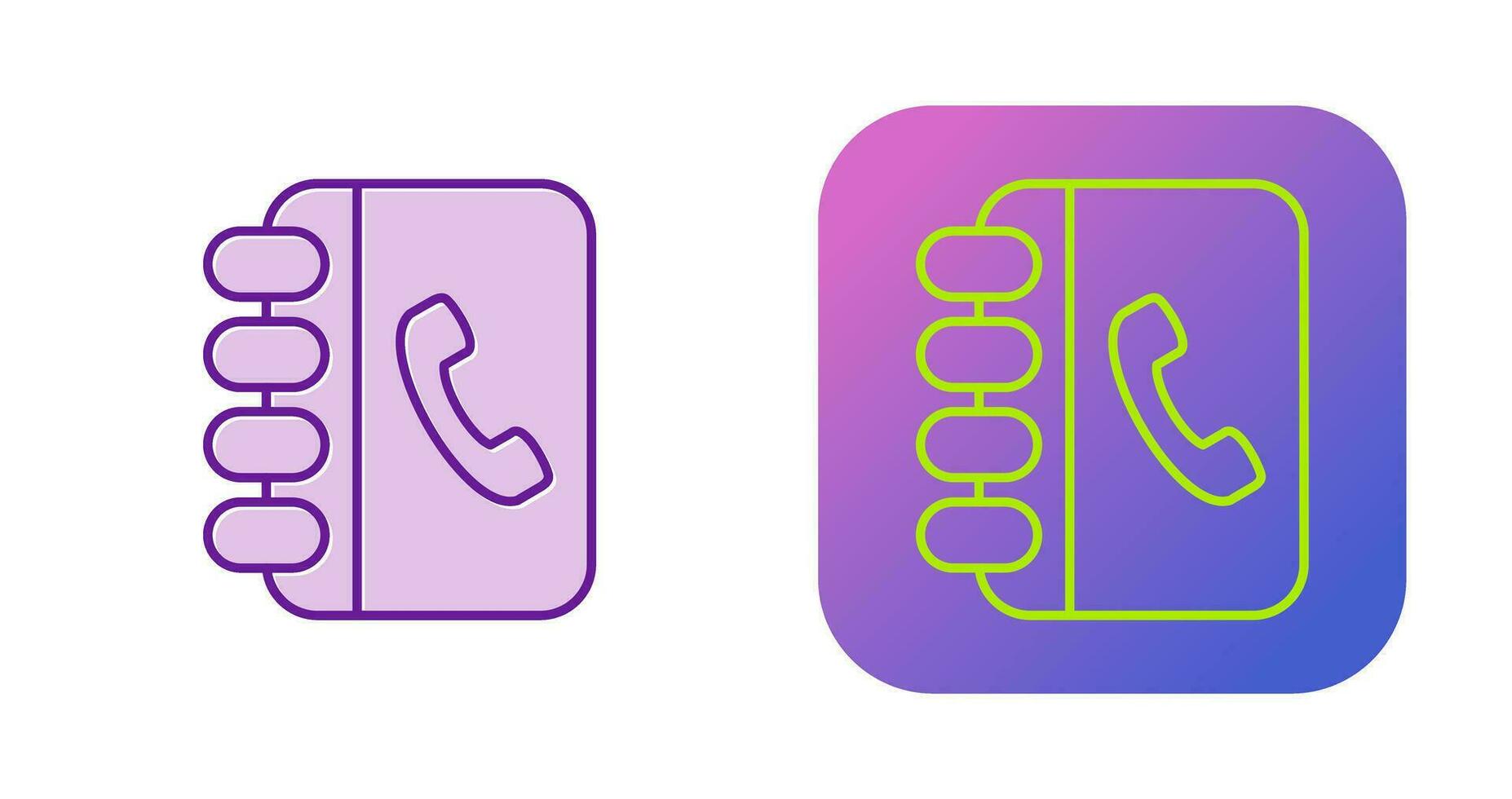 Contact Book Vector Icon