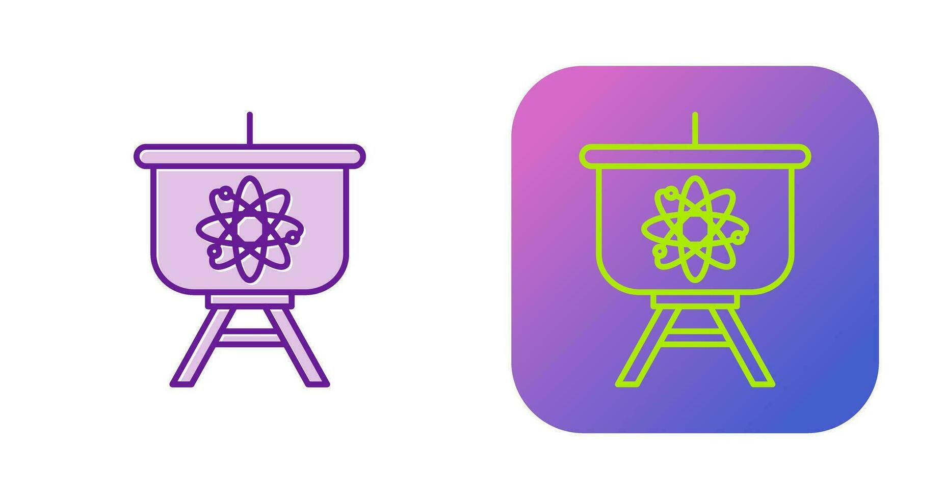 Atom Presentation Vector Icon
