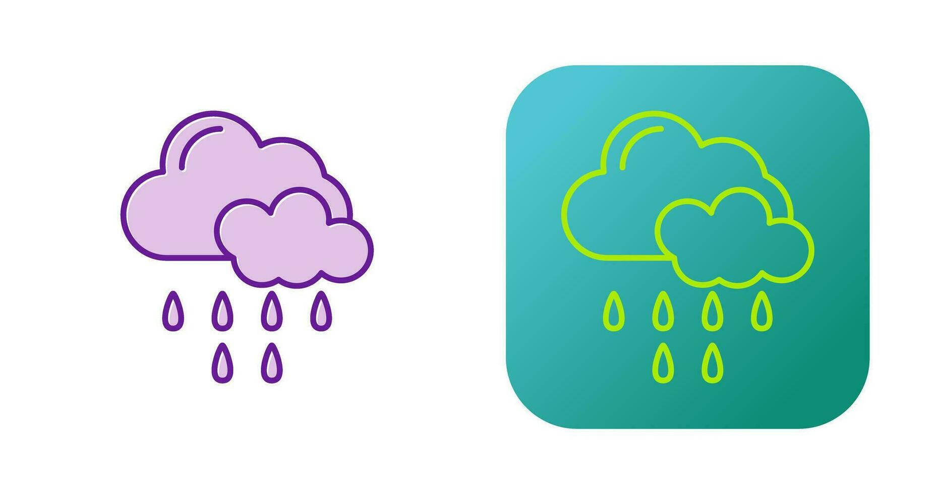 Rain Vector Icon