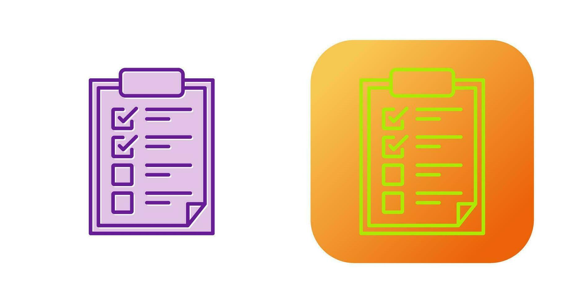 icono de vector de lista de verificación