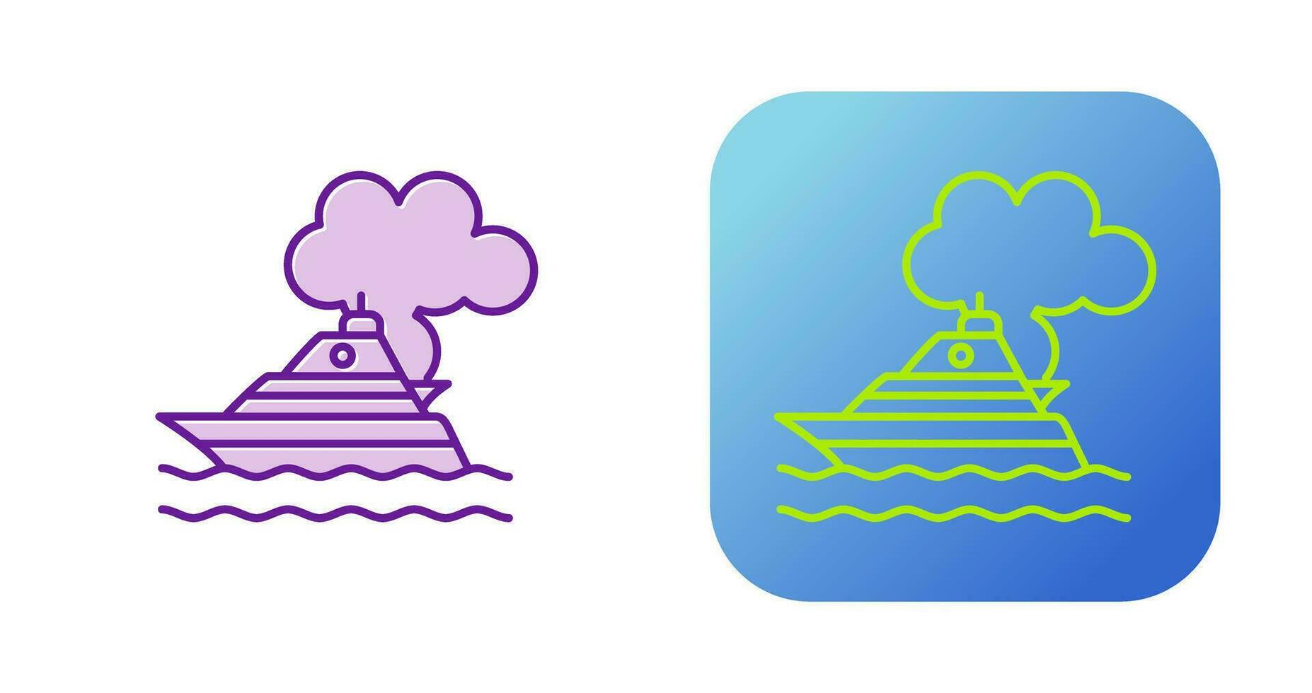 Ship Pollution Vector Icon