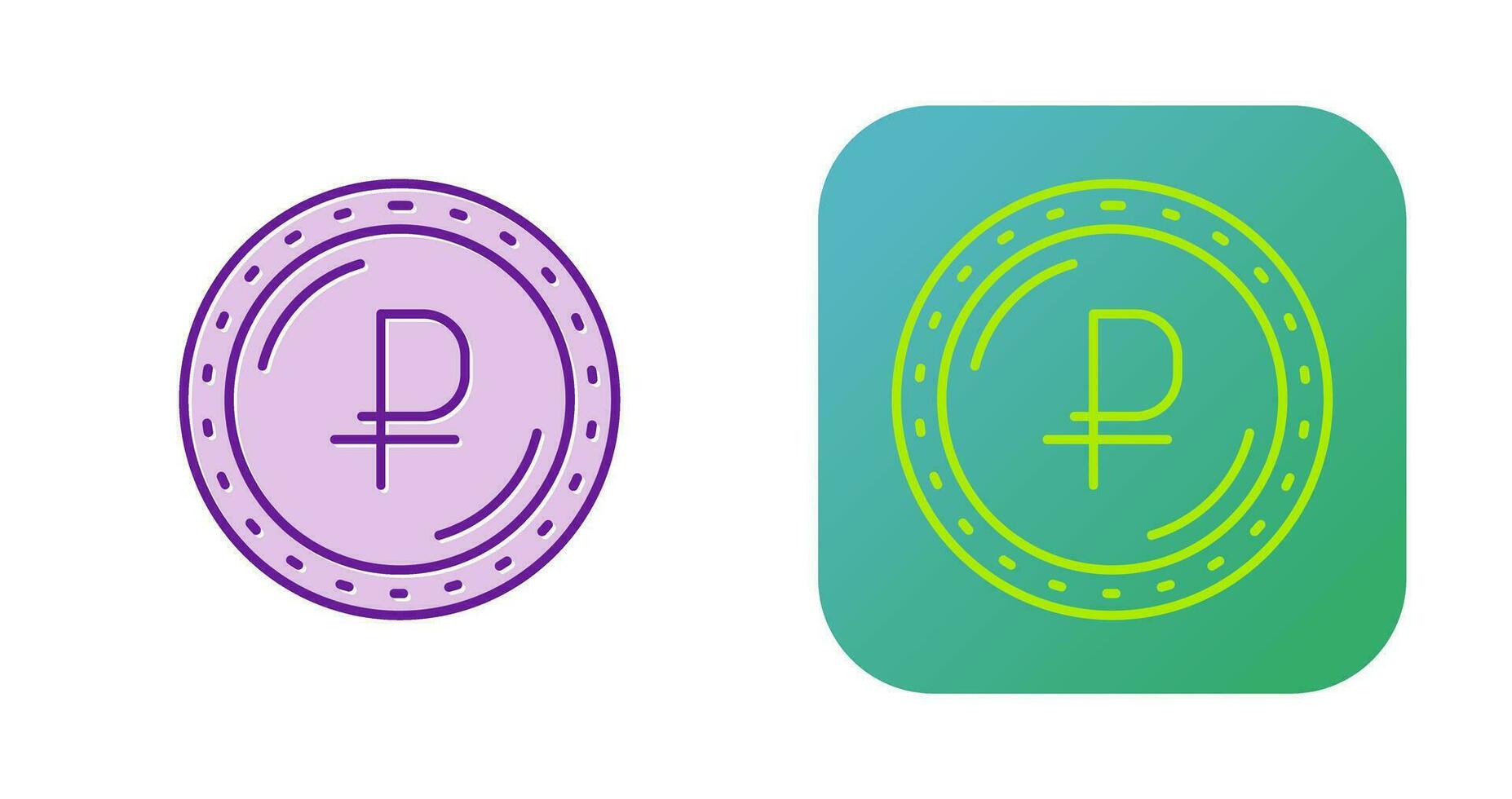 Ruble Currency Vector Icon