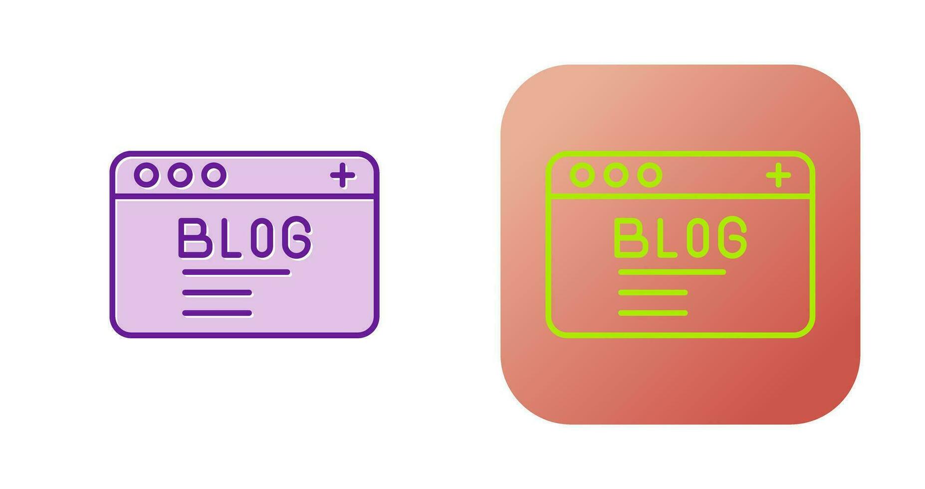 Blog Vector Icon