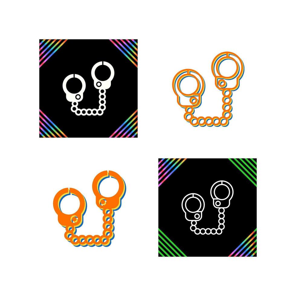 Police Handcuffs Vector Icon