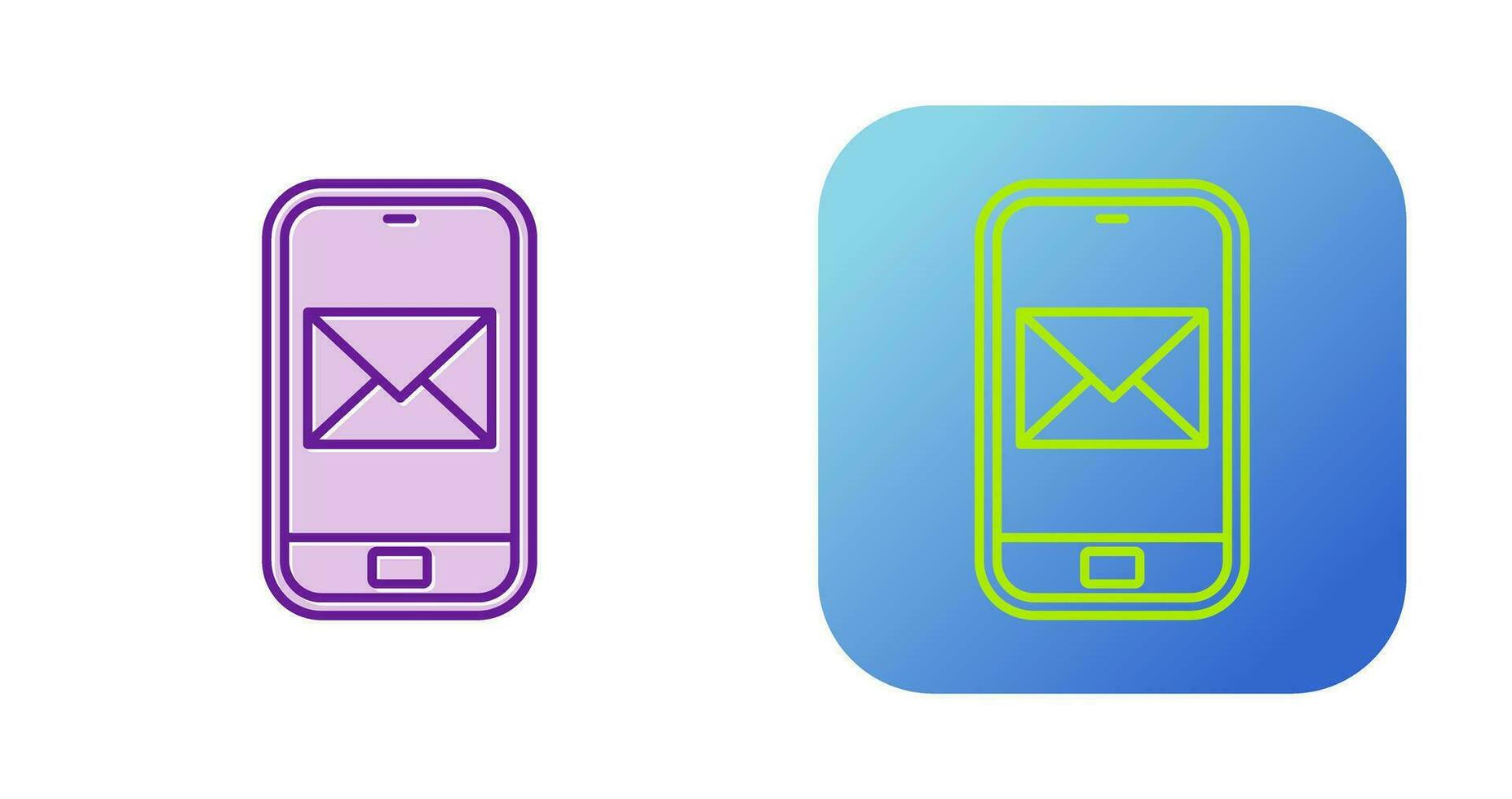 Smartphone mail Vector Icon