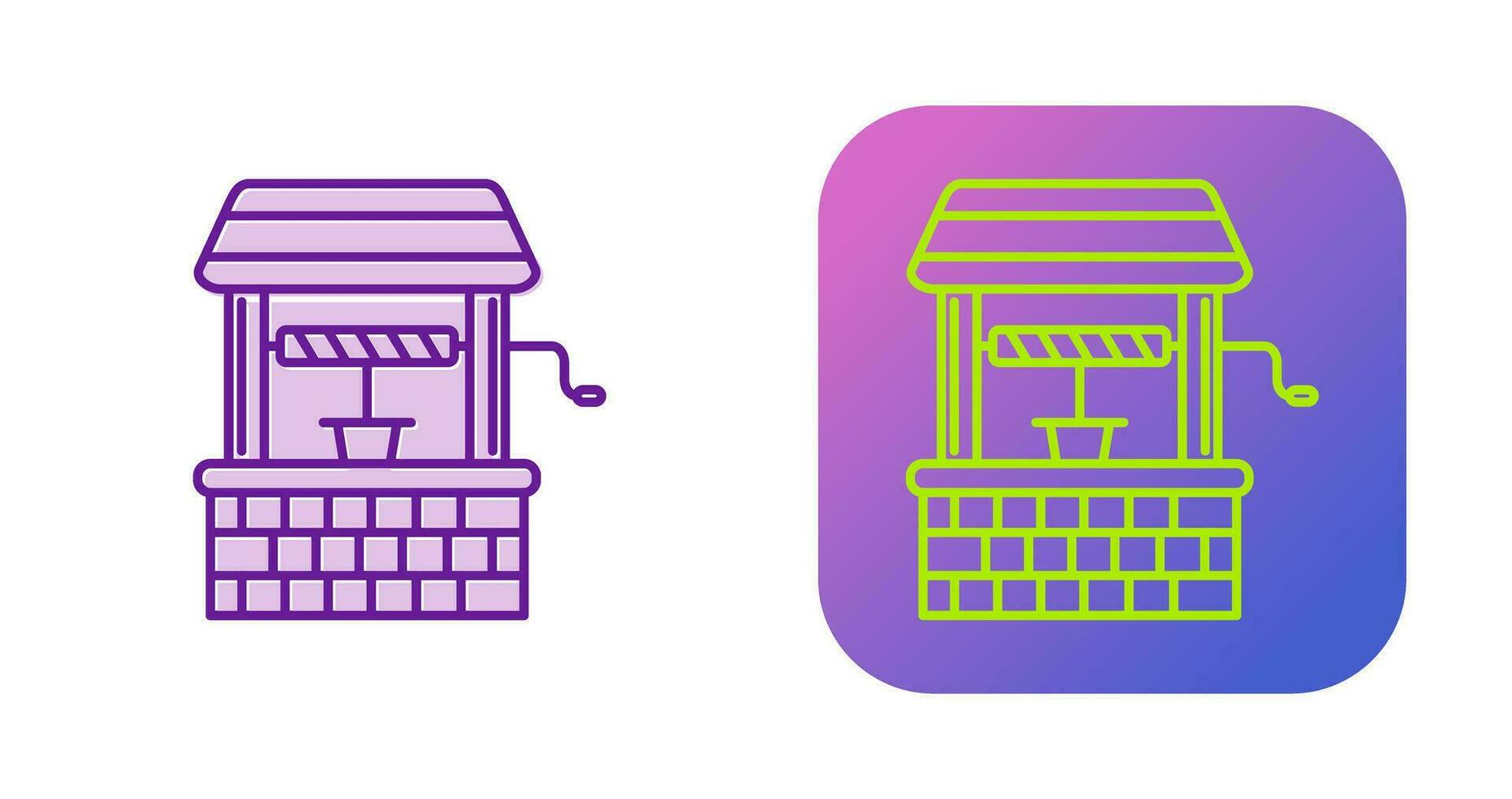 Water Well Vector Icon