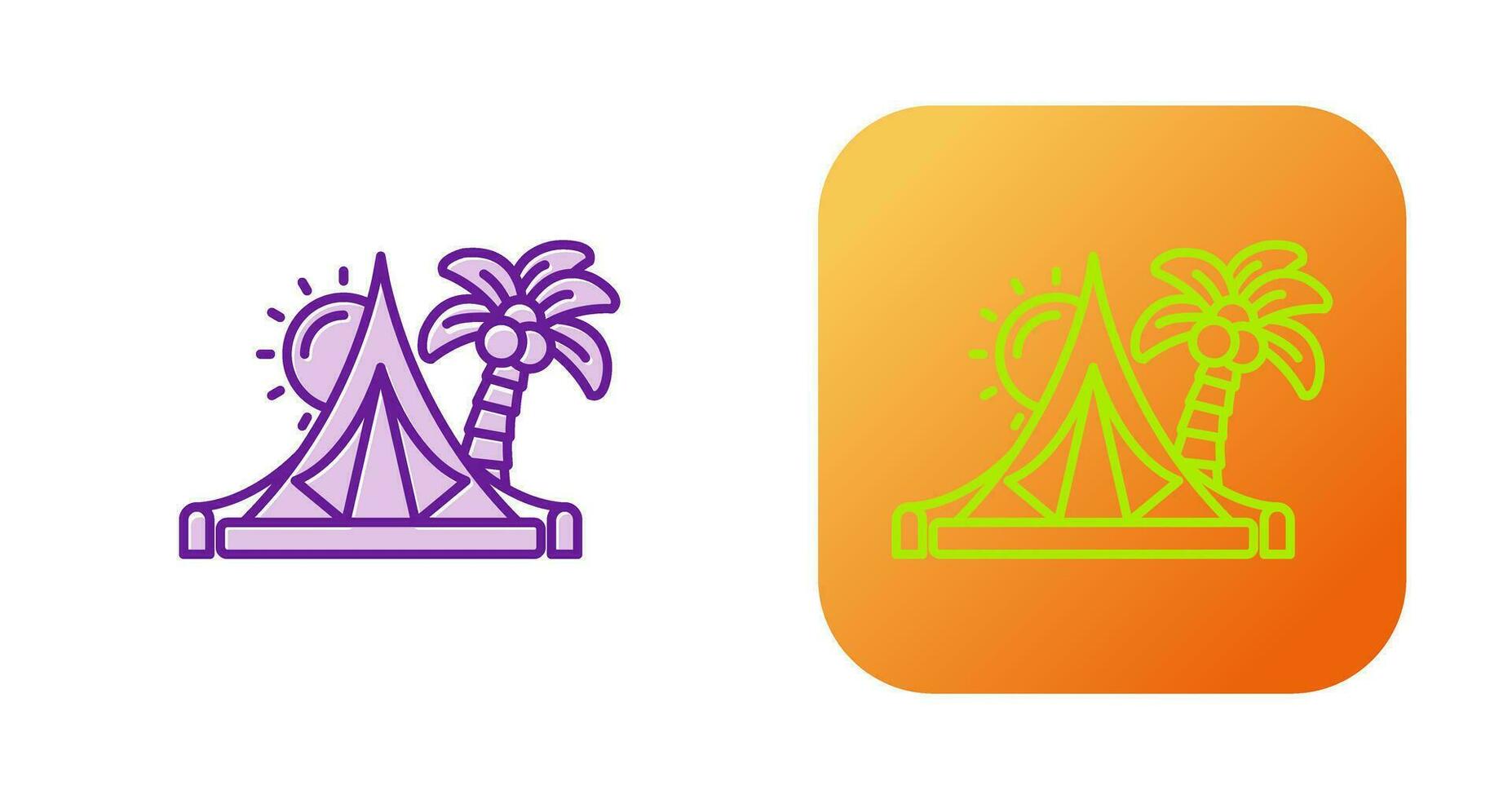 Tent Vector Icon