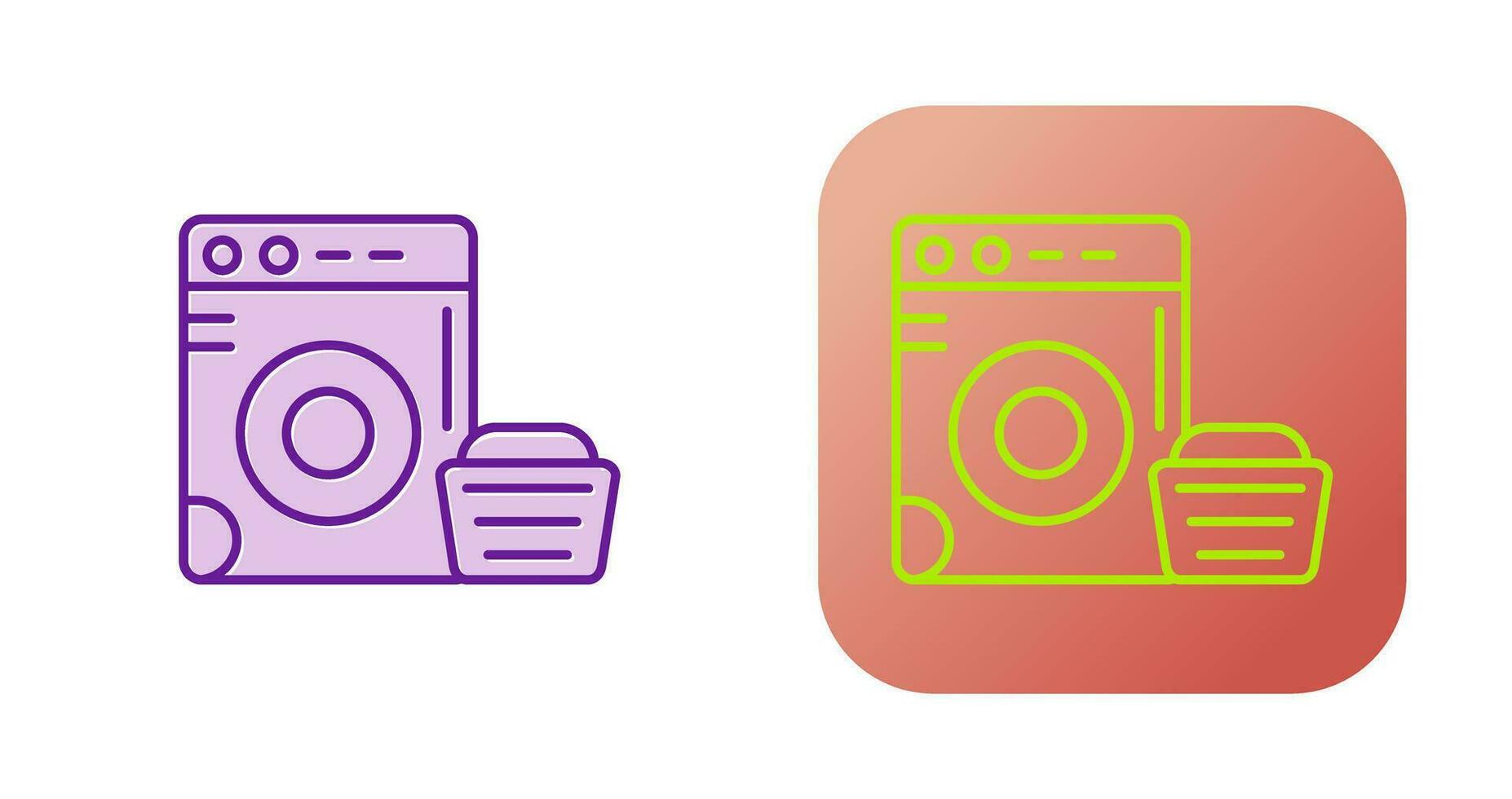 Washing Machine Vector Icon