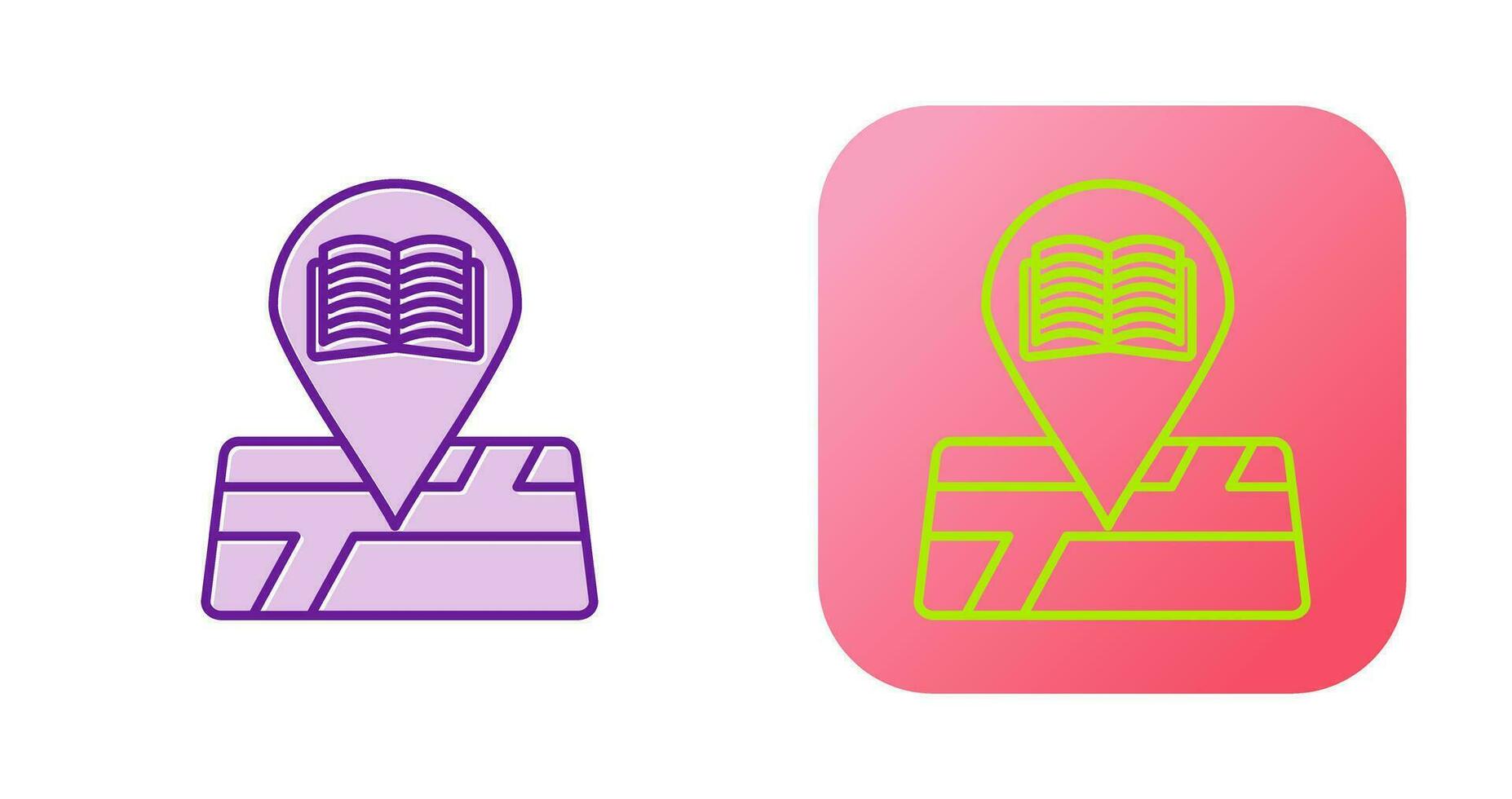 Library Location Vector Icon