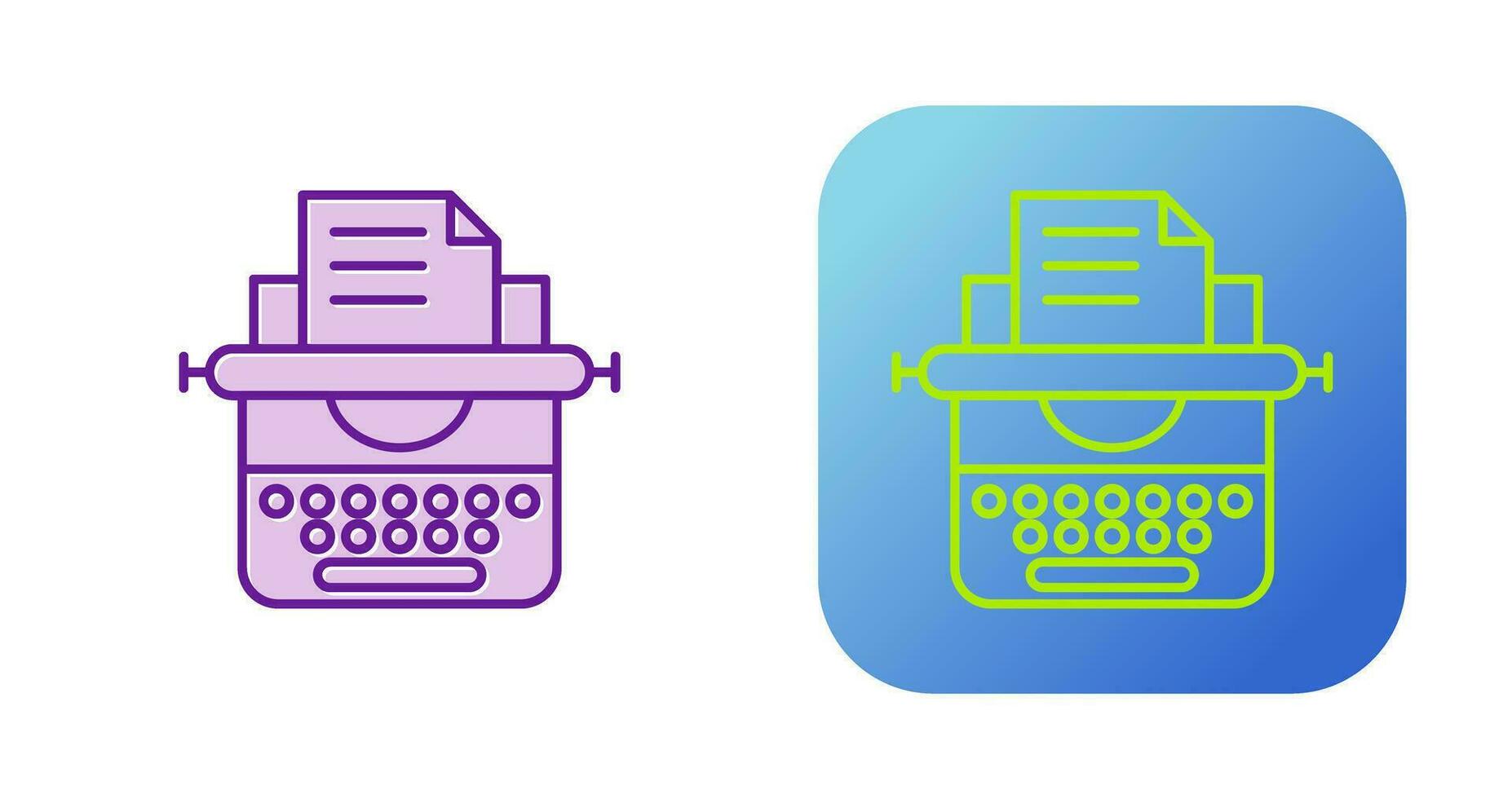 Typewriter Vector Icon