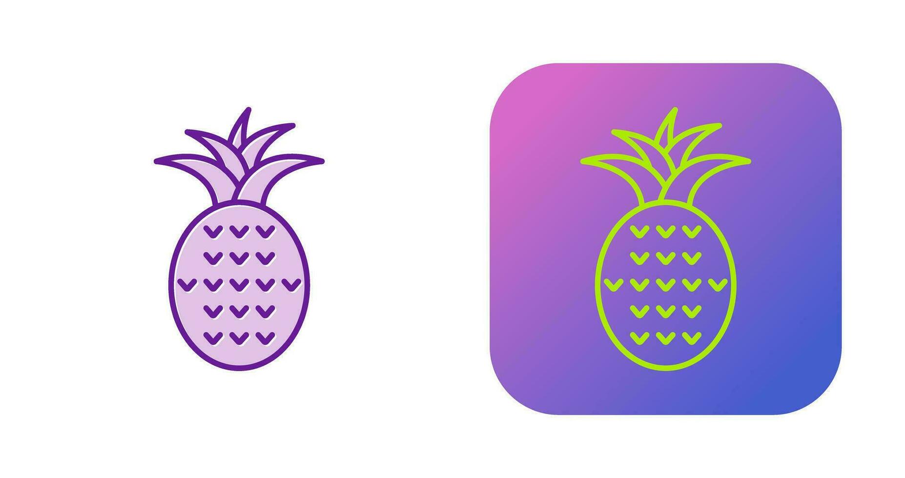 icono de vector de piña