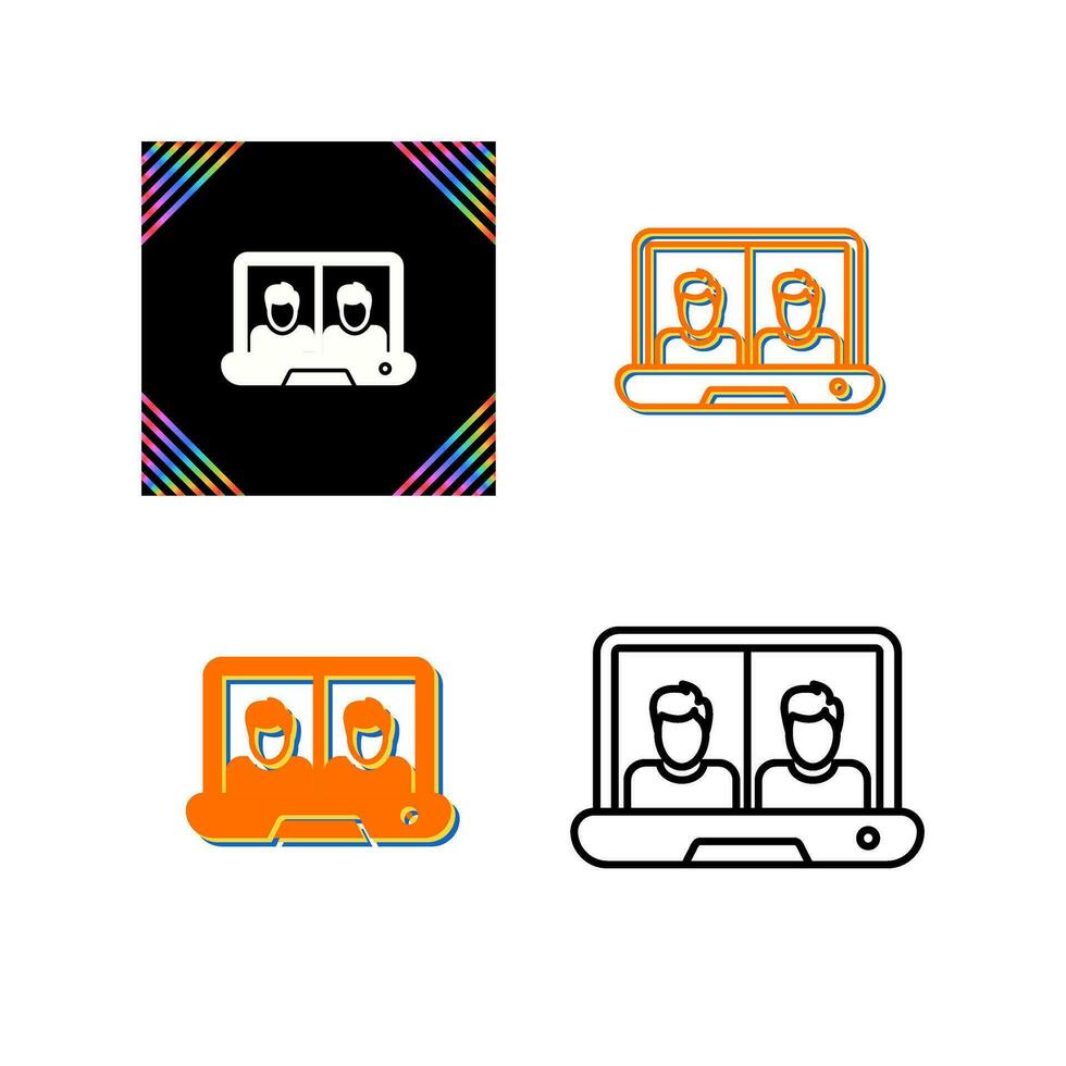 Online Class Vector Icon