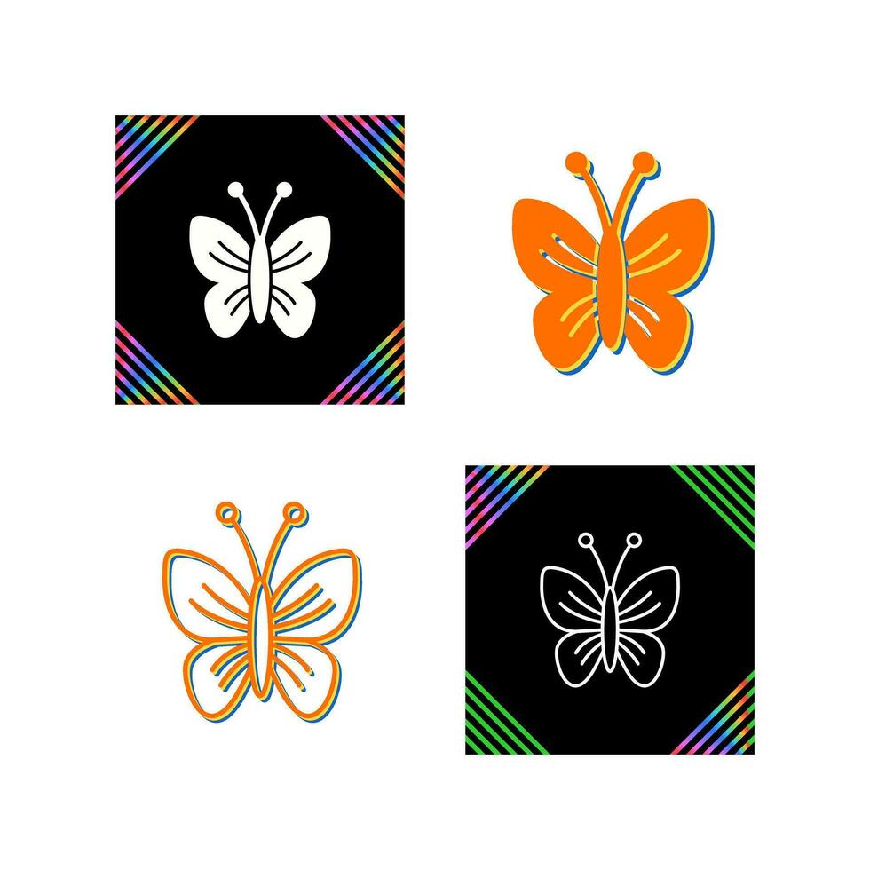 icono de vector de mariposa