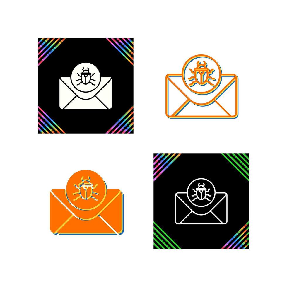 Mail Virus Vector Icon