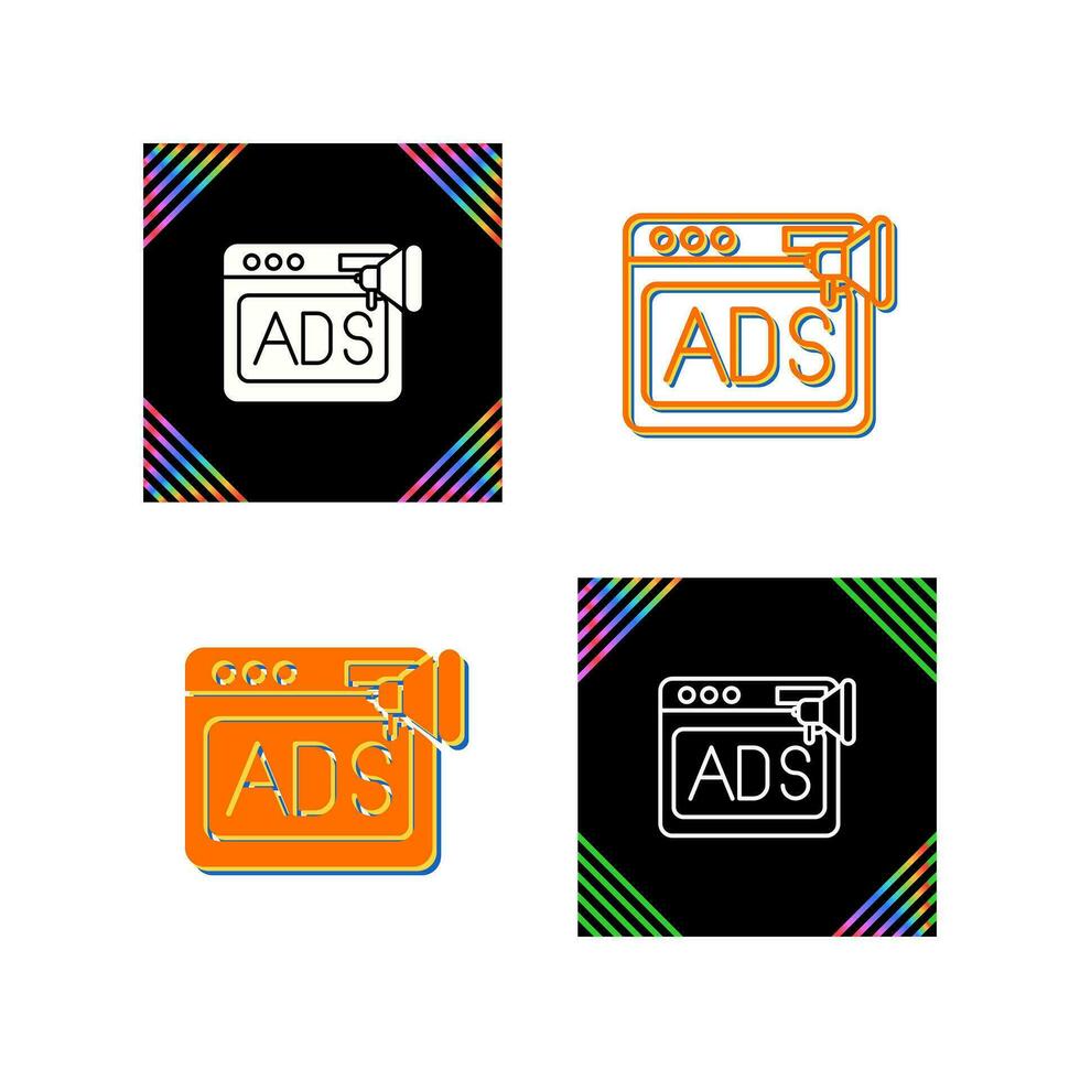 Native Advertising Vector Icon