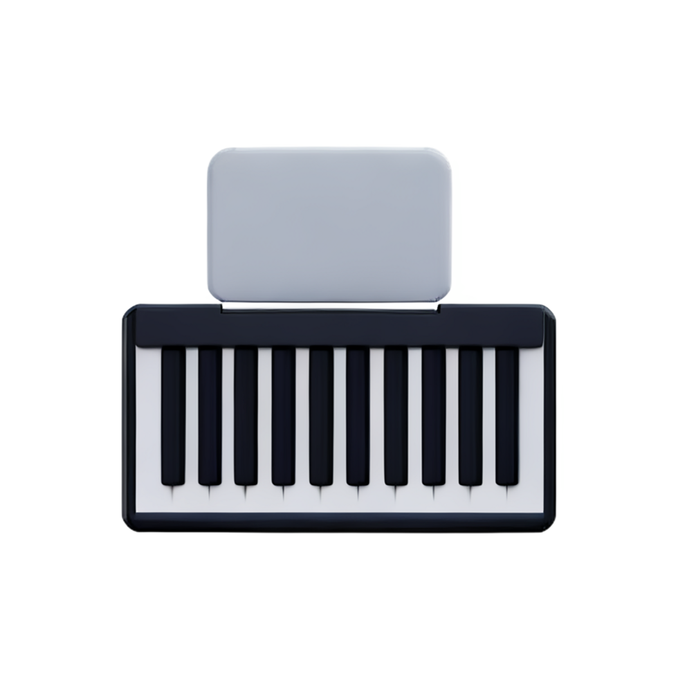 piano 3d rendering icon illustration png