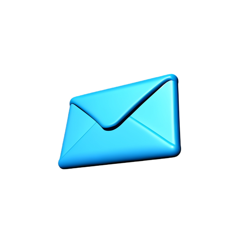 email 3d rendering icon illustration png