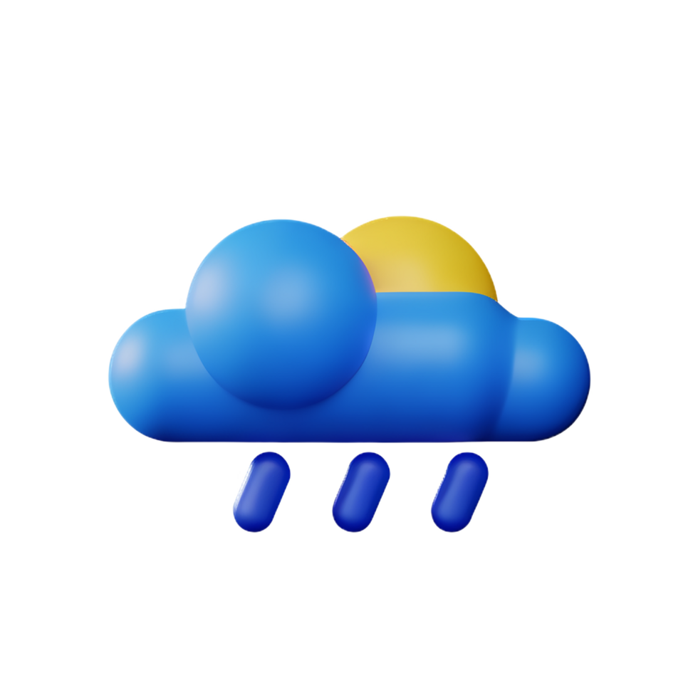 weather 3d rendering icon illustration png