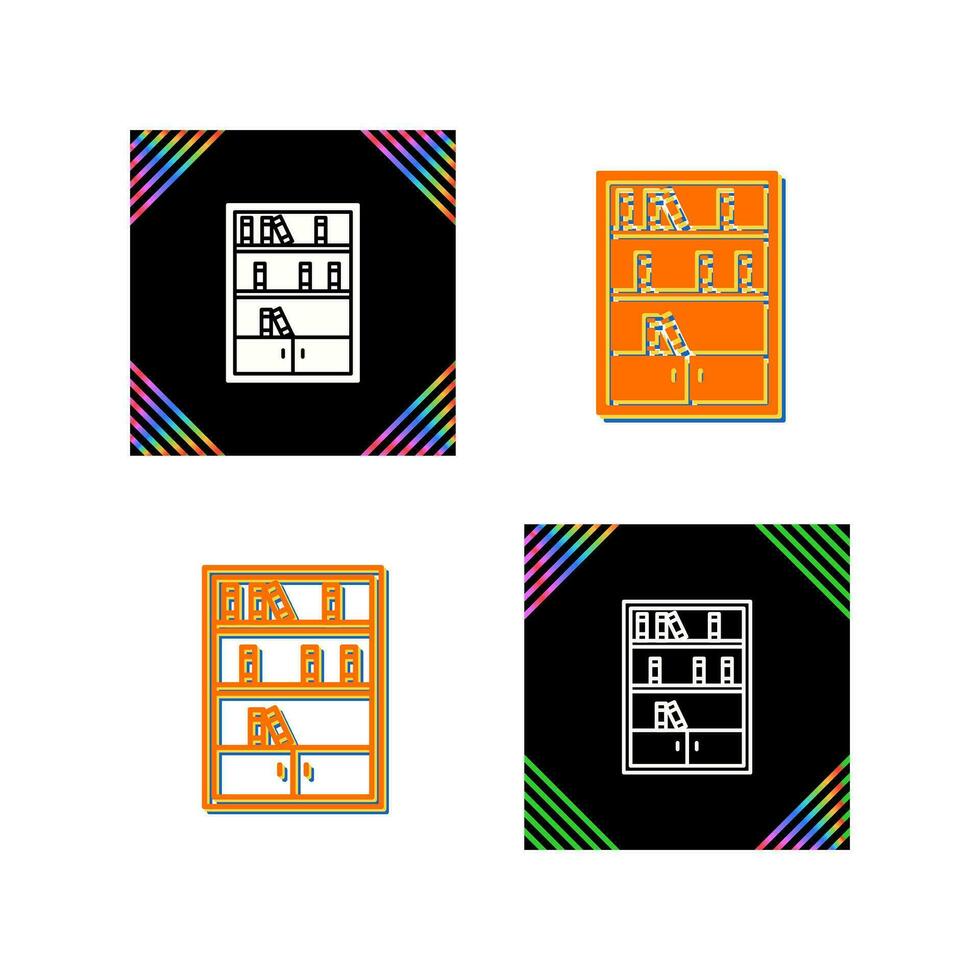 Books Shelf Vector Icon