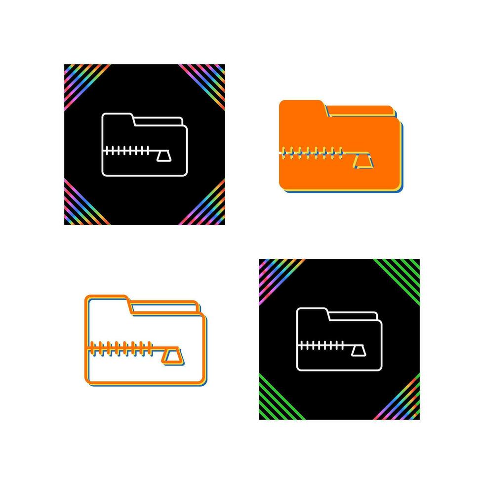 Zip File Vector Icon