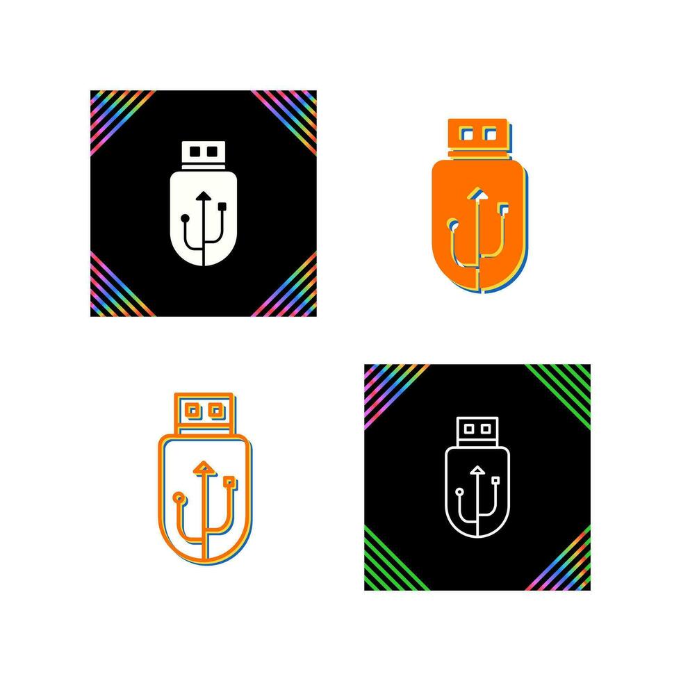 icono de vector de usb