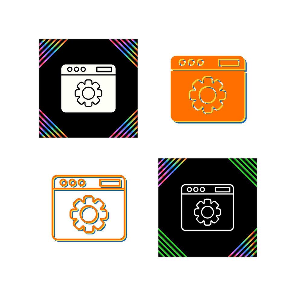Web Settings Vector Icon