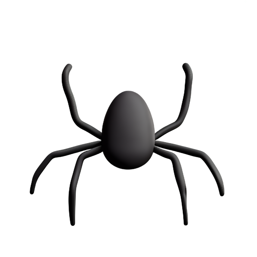 spider 3d rendering icon illustration png