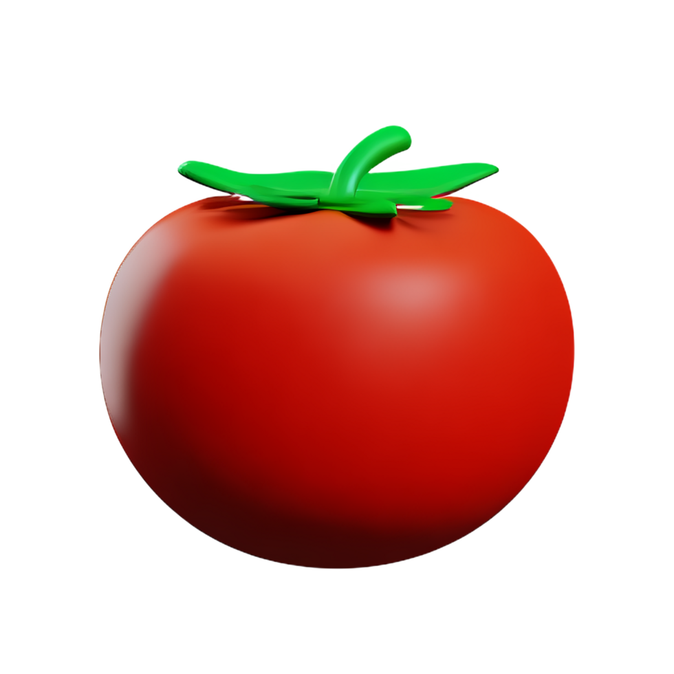 tomato 3d rendering icon illustration png