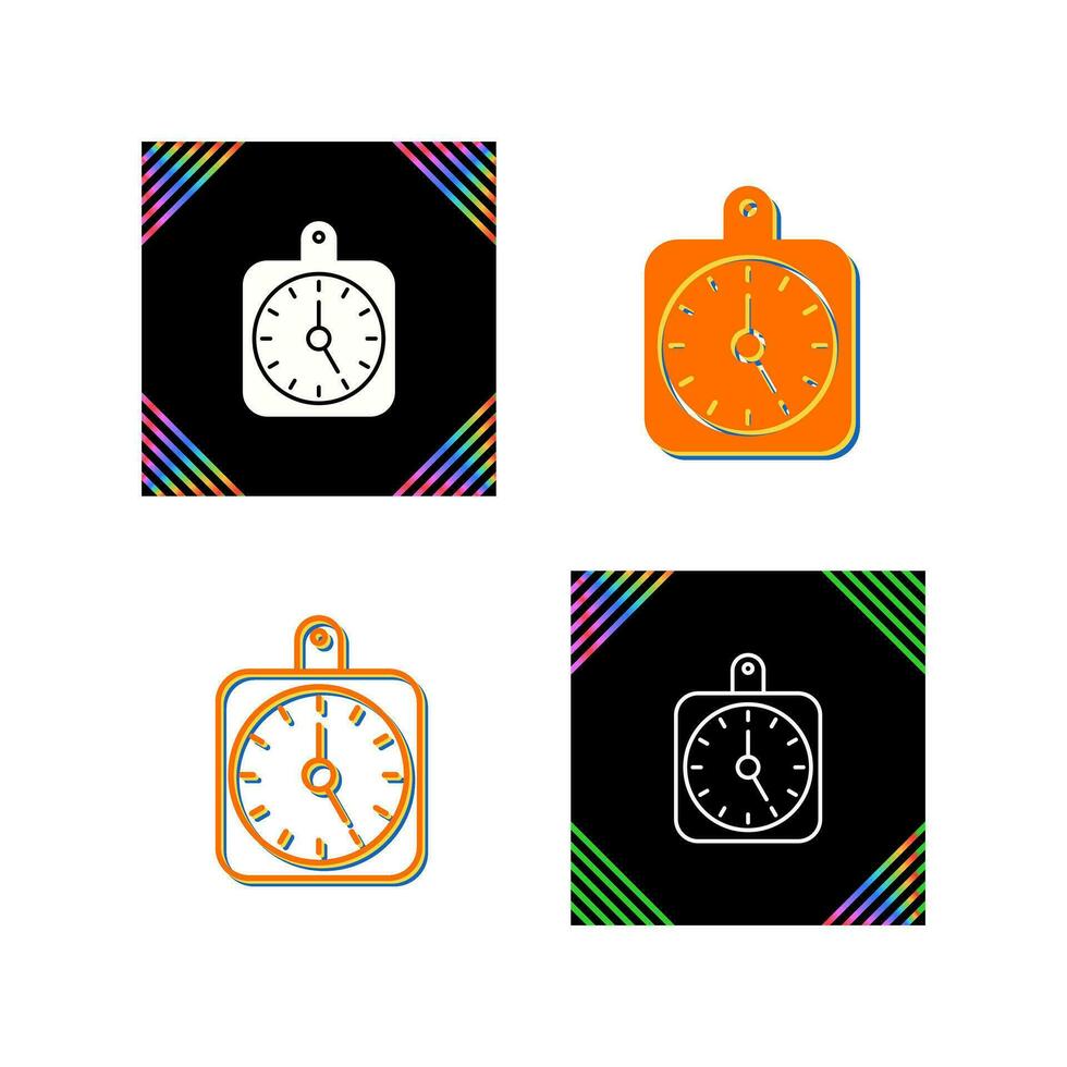 icono de vector de reloj de pared