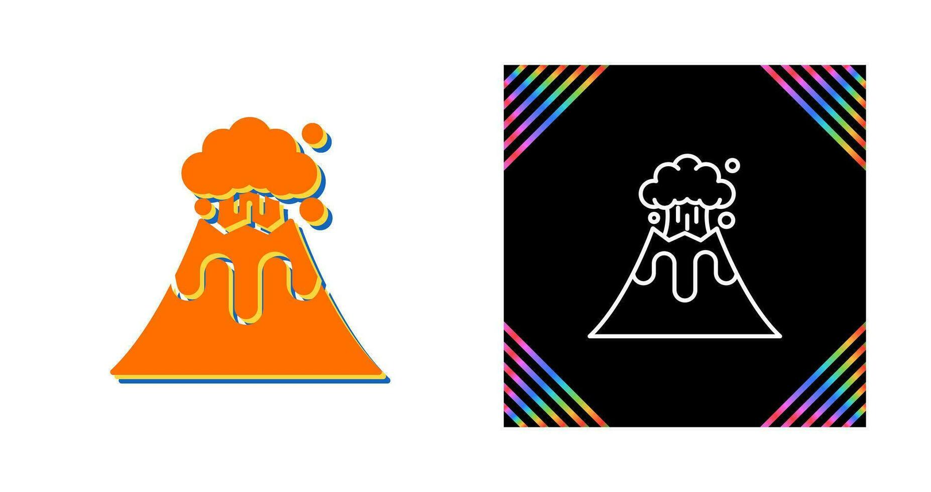 Volcano Vector Icon