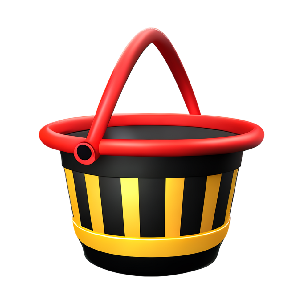 basket 3d rendering icon illustration png