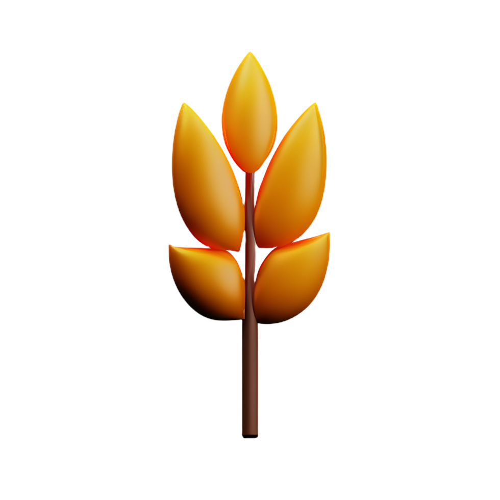 wheat 3d rendering icon illustration png