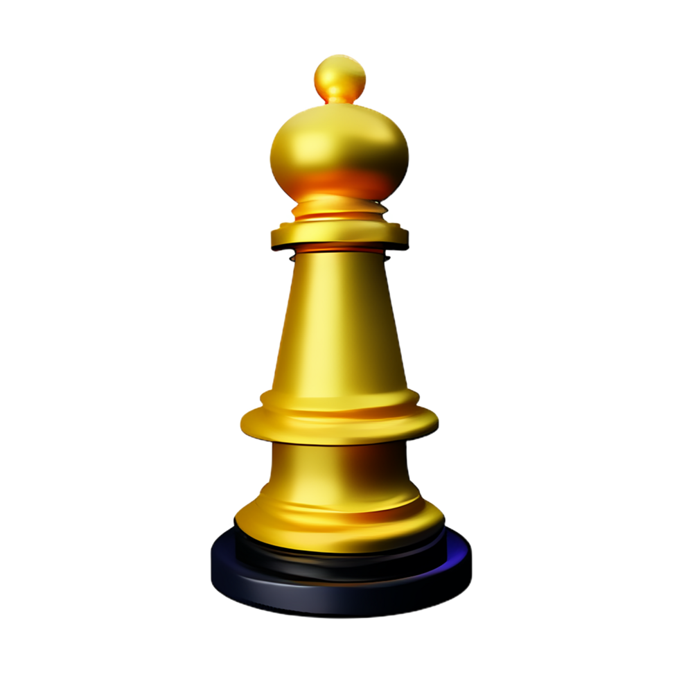 chess 3d rendering icon illustration png