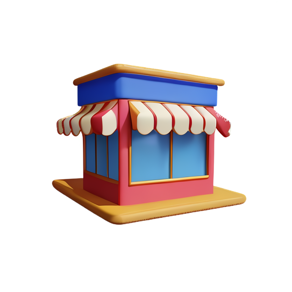 restaurant 3d rendering icon illustration png