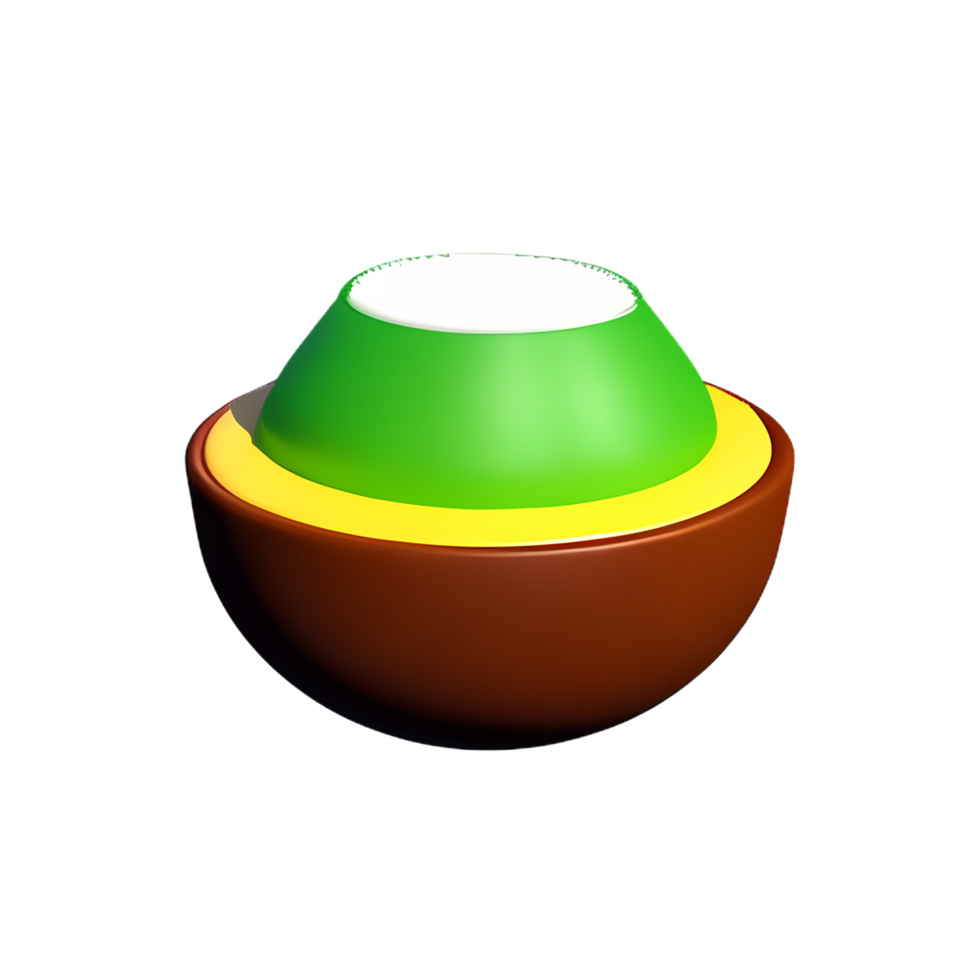 coconut 3d rendering icon illustration png