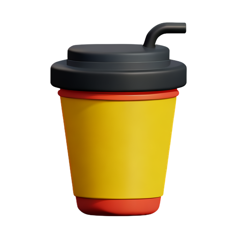 cup 3d rendering icon illustration png
