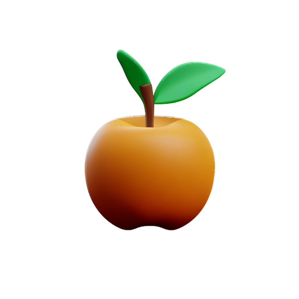 appel 3d icoon illustratie png