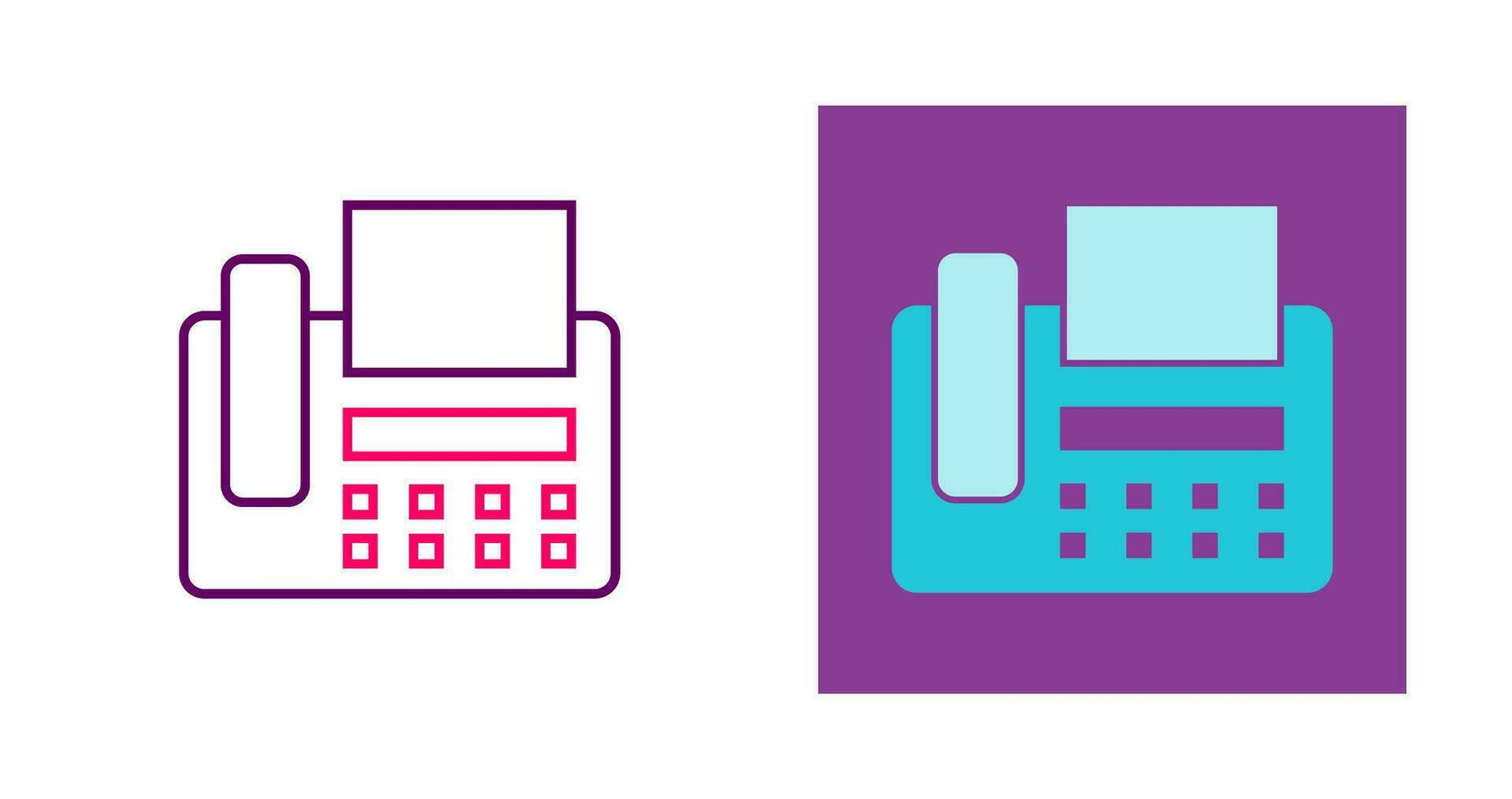 Fax Machine Vector Icon