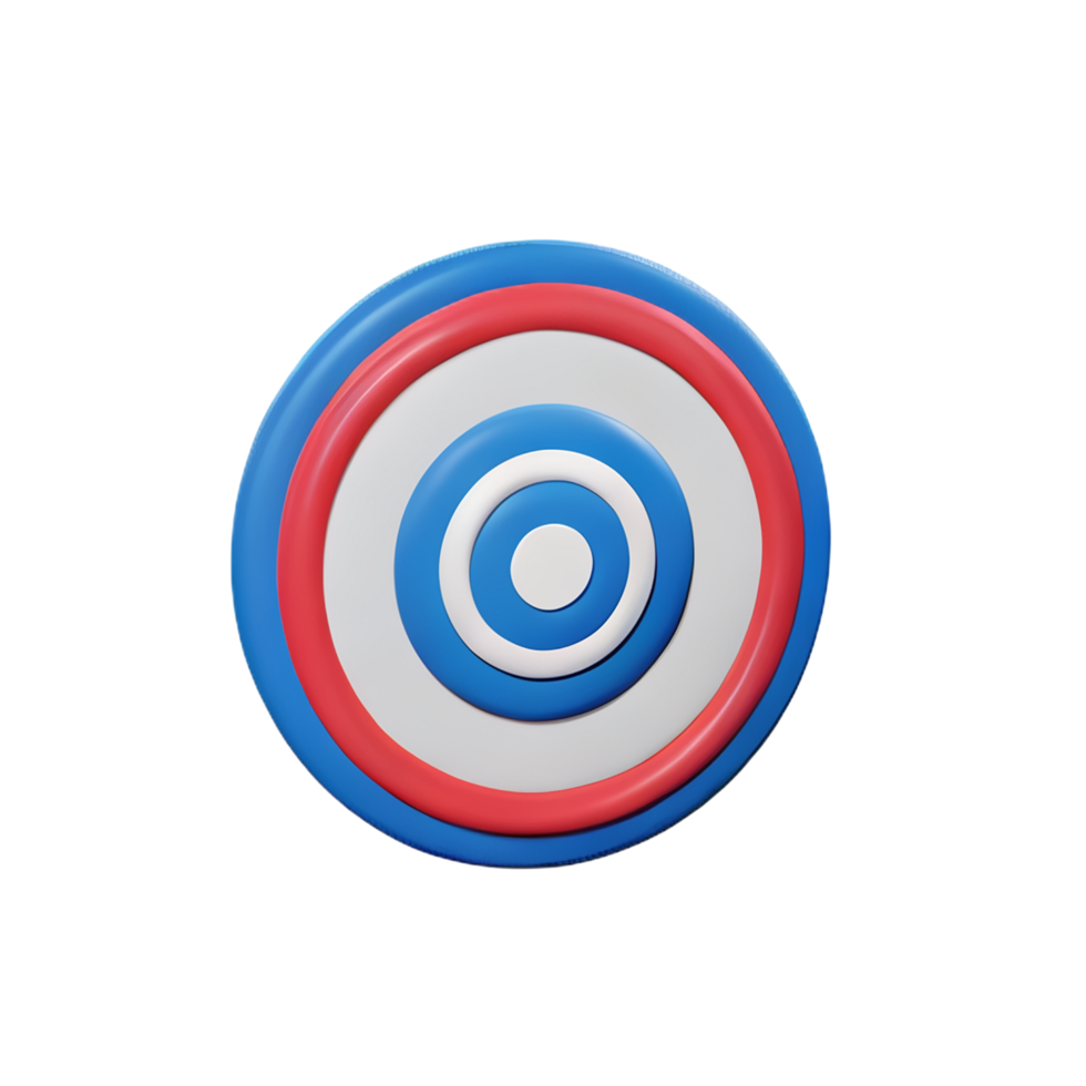 target 3d rendering icon illustration png