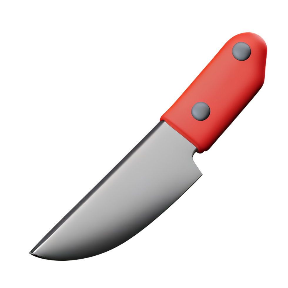 kniv 3d tolkning ikon illustration png