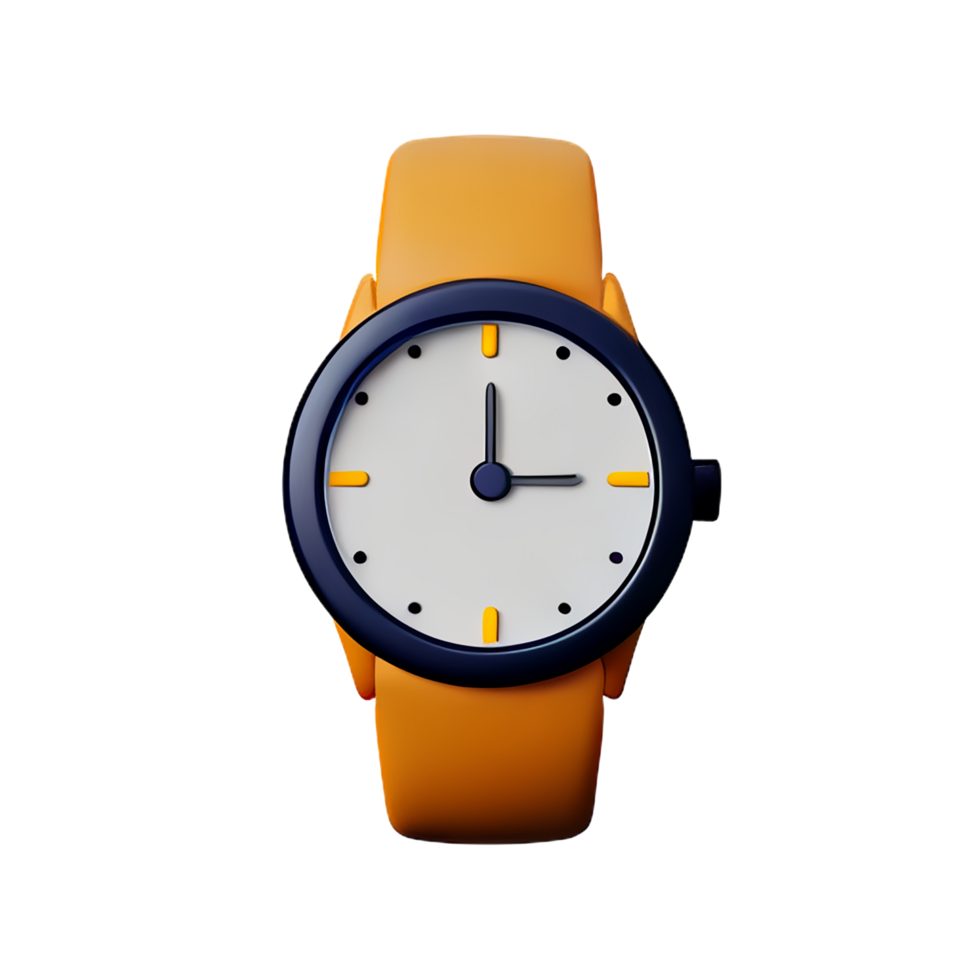watch 3d rendering icon illustration png